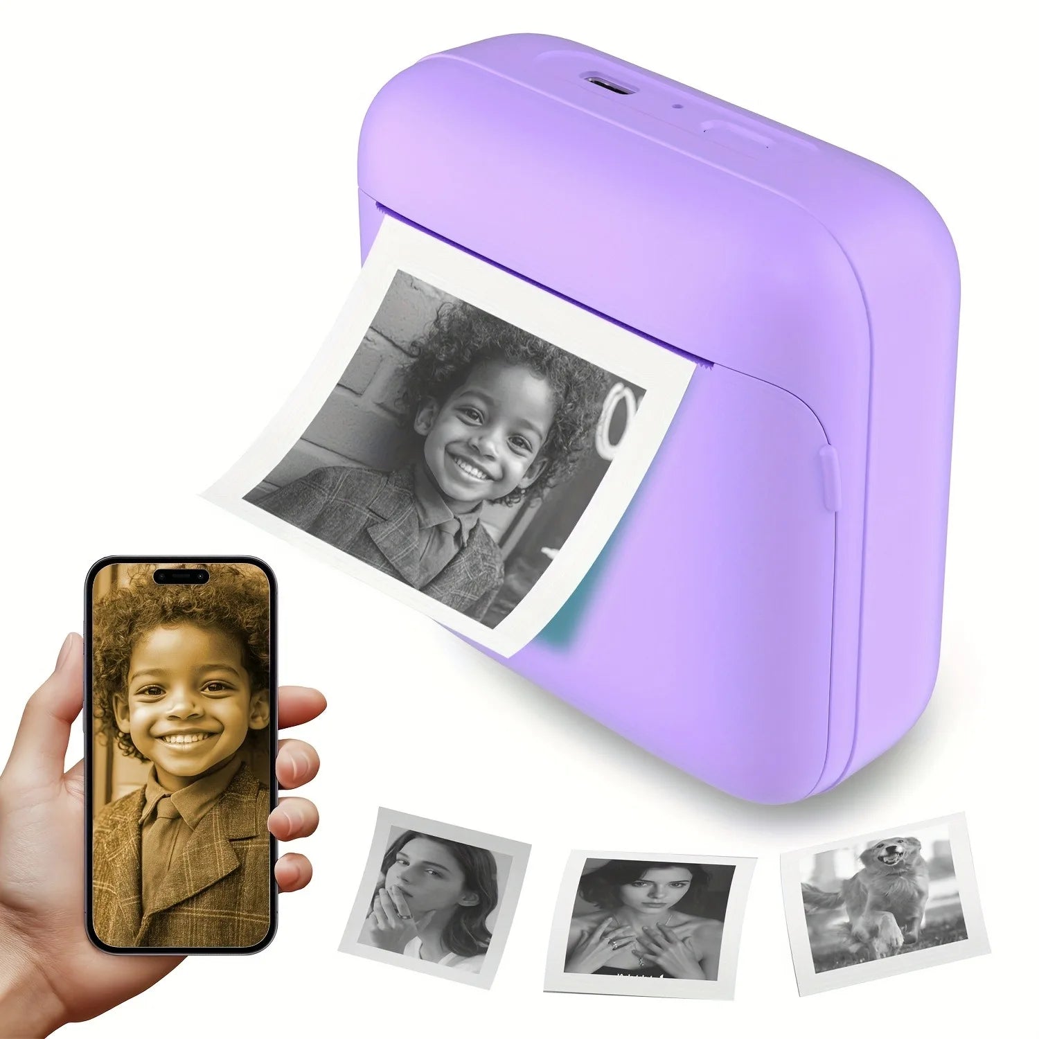 Portable Mini Photo Printer – Wireless Pocket Printer for Phone