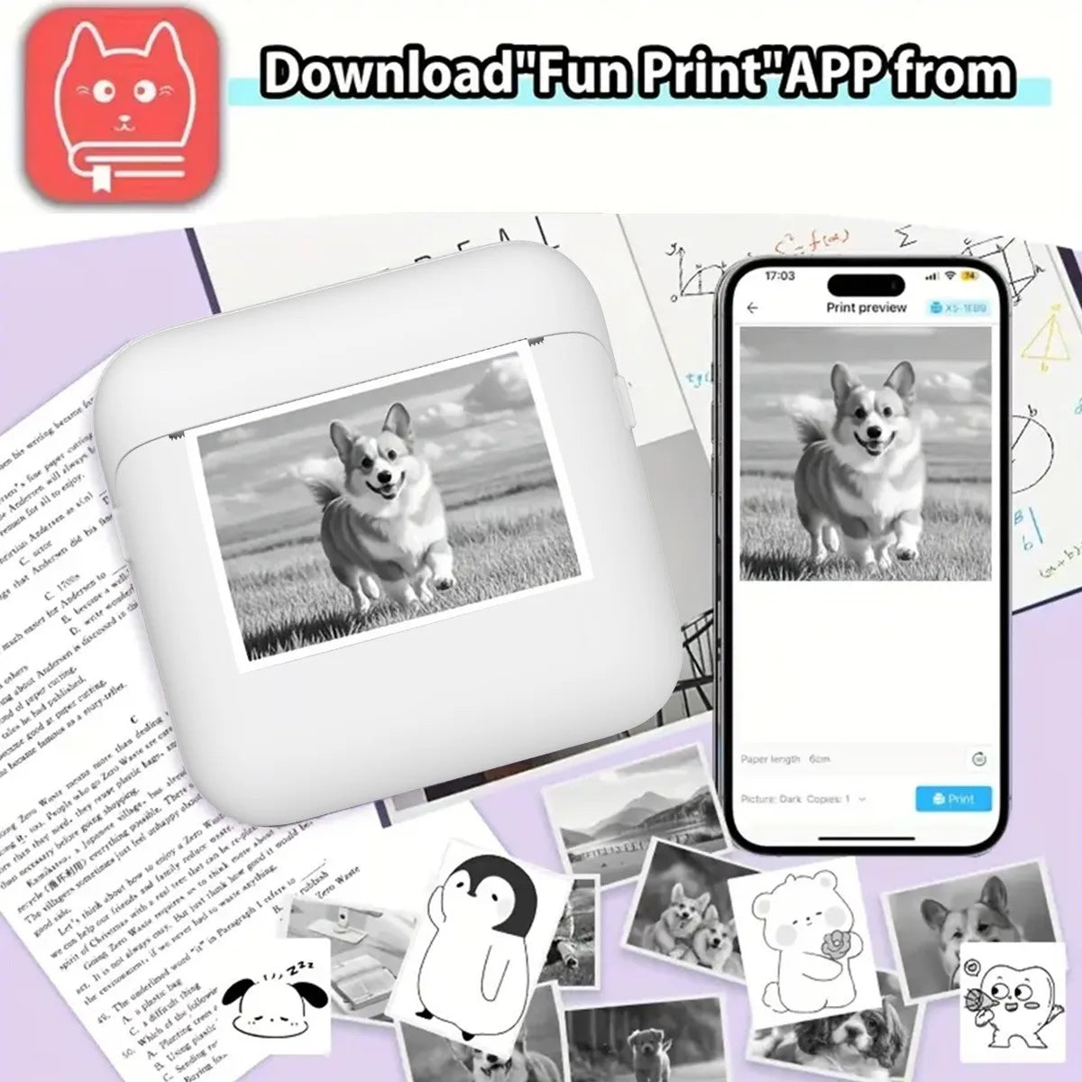 Portable Mini Photo Printer – Wireless Pocket Printer for Phone